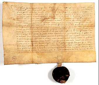  Dyplom, podpisany w 1499 r.
