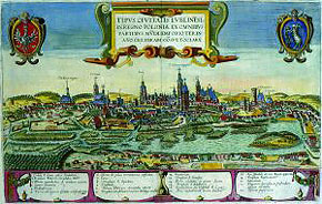  Widok Lublina, 1617 