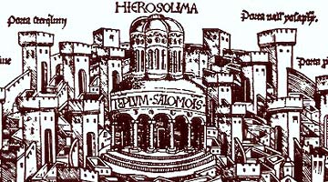  Liber cronicarum... 1493:   Świątynia Salomona w Jerozolimie 