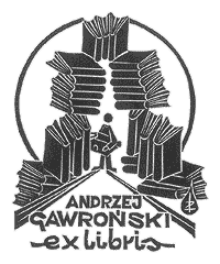  Zbigniew Jóźwik, ekslibris   Andrzeja Gawrońskiego 