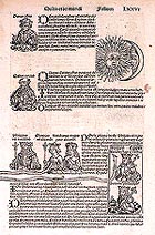 Przykładowa strona   z Liber cronicarum,   Norymberga 1493 