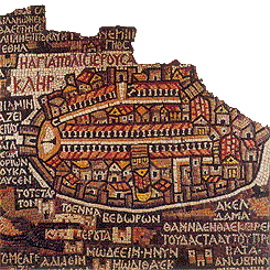  Madaba, mozaika w kościele z VI w. 