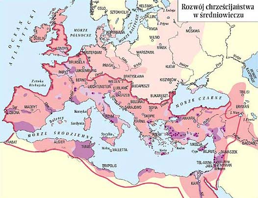  Rozwój chrześcijaństwa w średniowieczu   Julia Tazbir, Atlas Wspólnoty Europejskiej 