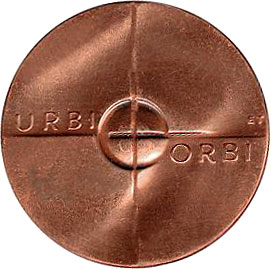  Medal z Janem Pawłem II - Urbi et Orbi - rewers 