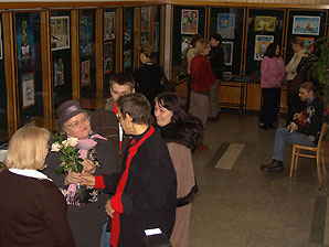  Krzysztoff Skain May, XII'2005 otwarcie wystawy w BU KUL 'Nie daj się smutkowi' 