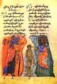  Chrzest Armenii - ilustracja rękopisu 