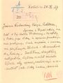 List hr. A. Potulickiej do ks. rektora J. Kruszyńskiego z dnia 28. 11. 1927 r.