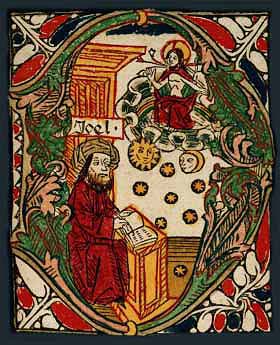  'DF' - inicjał z Biblii Zainera wydanej w Augsburgu w r. 1475 
