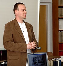  dr Adam Kopciowski w BU KUL, 24.IV'2006 