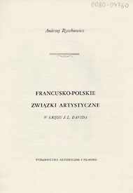  Publikacje Andrzeja Ryszkiewicza 