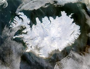  Wikipedia.pl - Islandia   zdjęcie satelitarne zimą 