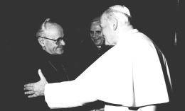  O. Augustyn Jankowski, Jan Paweł II i kard. Joseph Ratzinger, Watykan 1989 r. 