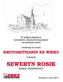  Ks. Seweryn Rosik - Krotoszynianin XXI wieku 