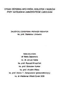  Ks. prof. St. Librowski - publikacje naukowe 