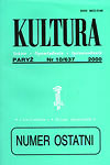  Ostatni (10/637) numer 'Kultury', II 2000 