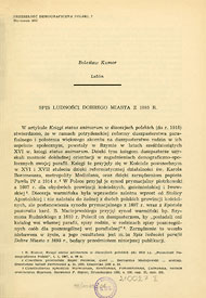 Bolesław Kumor, Spis ludności Dobrego Miasta z 1695 roku Bolesław Kumor, Spis ludności Dobrego Miasta z 1695 roku