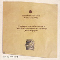  CD: Masowe Odkwaszanie Arkuszy w Bibliotece Narodowej 