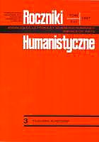  Roczniki Humanistyczne KUL - okładka 