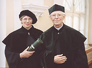  Ks. prof. J. Wilk i B. Kiereś, jedna z Jego doktorantek 