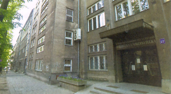  Biblioteka Uniwersytecka KUL w perspektywie ulicy Chopina 
