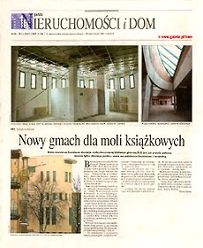  'Gazeta Wyborcza Lublin' 16.II 2005   o rozbudowie Biblioteki KUL 