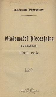  Wiadomości Diecezjalne Lubelskie, 1919 
