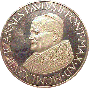  Pamiątkowy medal z Janem Pawłem II 