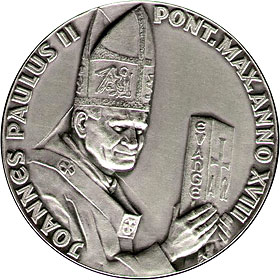  Pamiątkowy medal z Janem Pawłem II 