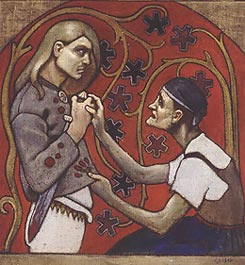  Akseli Gallen-Kallela, Bratobójstwo, olej/płótno, 66 x 56,5 cm, 1897 
