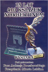  Folder wystawy NORBERTINUM 1989-2004: 15 lat, 410 książek, BU KUL marzec 2005 