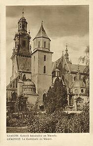  Pocztówka, początek XX w. Kraków, Kościół Katedralny na Wawelu 