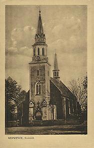  Pocztówka, początek XX w. Ropczyce, Kościół 