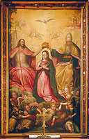  Ołtarz różańcowy - obraz główny - koronacja NMP - kościół św. Wojciecha, Lublin 