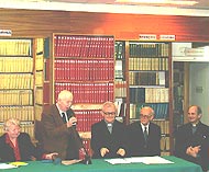  Otto Sagner po otrzymaniu w Bibliotece medalu ZA ZASŁUGI DLA KUL, 14 maja 2003 r. 