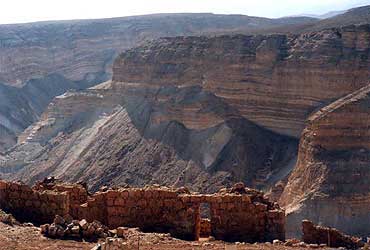  Pozostałości twierdzy na Górze Masada 