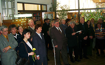  Wystawa Zofii Kopel-Szulc: audytorium w BU KUL, 23.IV'2004 