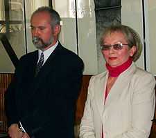  Jerzy J. Bojarski i Zofia Kopel-Szulc - otwarcie wystawy w BU KUL, 23.IV'2004 r. 
