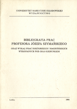 Józef Szymański- publikacje