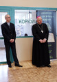 Uroczyste otwarcie wystawy w Bibliotece Głównej IV piętro
23.03.2010 r.
Od lewej: ks. Tadeusz Stolz- Dyrektor Biblioteki oraz Jego Eminencja  ks. Biskup Józef Wróbel