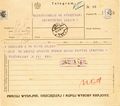 Telegram dyrektora St. Radzimińskiego do ks. rektora J. Kruszyńskiego z dnia 17. 10. 1932 r.